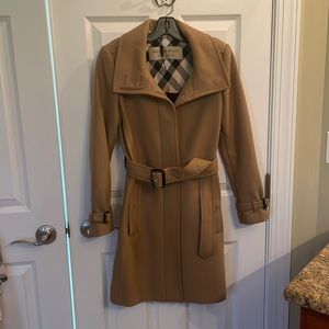 Used-like new Burberry Winter trench coat. Worn twice